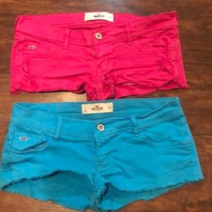 2 pairs of Hollister Shorts Size 7